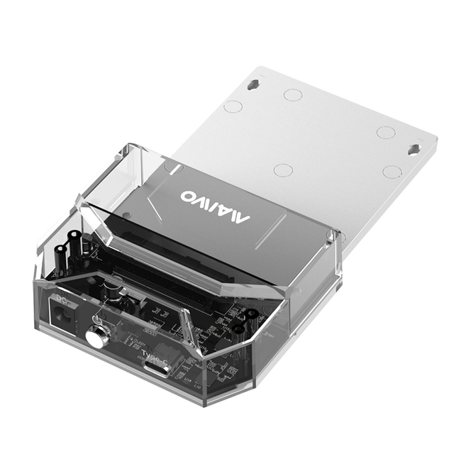 MAIWO Tool Free Transparent SAS HDD Docking Station to USB 3.0 External Hard Drive Docking Station
