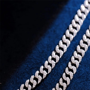 Xinfly Classic Jewelry Custom 18k Solid Gold Chunky <b>Cuban</b> <b>Link</b> <b>Chain</b> 2.1ct Tennis Bracelet - Product Image 3