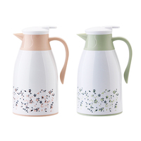 Termos de Plástico de Diseño Clásico Personalizado, 1 Litro, para Té, Café, Agua, con Interior de Vidrio Aislado al Vacío