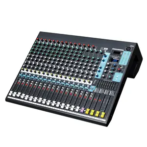 QX20 professioneller Audio-Digitalmixer Mischkonsole DJ Sound-USB-Recorder Audio-Mixer