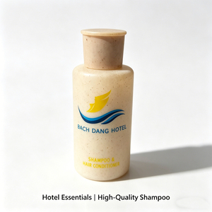 Champú y Acondicionador Ecológico Biodegradable 2 en 1 para Hotel, Botella Mini de Baño para Hotel con Grano de Trigo, Lavado de Cabello con Logotipo Personalizado para Hostelería - Product Image 1