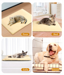 Tapis chauffant pour chien et <span class=keywords><strong>chat</strong></span> Petop Luxury Fleece, auto-chauffant, non électrique, antidérapant, portable, pour intérieur/extérieur - Product Image 3
