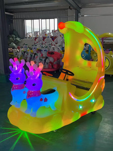 Véhicule de loisirs pour enfants en forme de renne, 12V, à batterie, pour les fêtes, vente en gros, 0618, conception biplace - Product Image 2