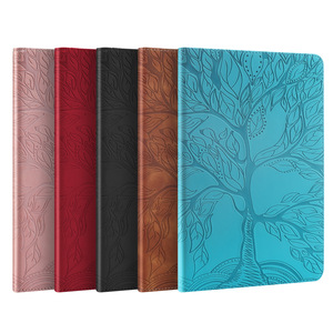Funda protectora para tableta de cuero PU con patrón de árbol en relieve para <span class=keywords><strong>Samsung</strong></span> <span class=keywords><strong>Galaxy</strong></span> <span class=keywords><strong>Tab</strong></span> A9 Plus A9 A8 S9 S9FE, funda protectora para tableta con ranura para tarjeta - Product Image 1