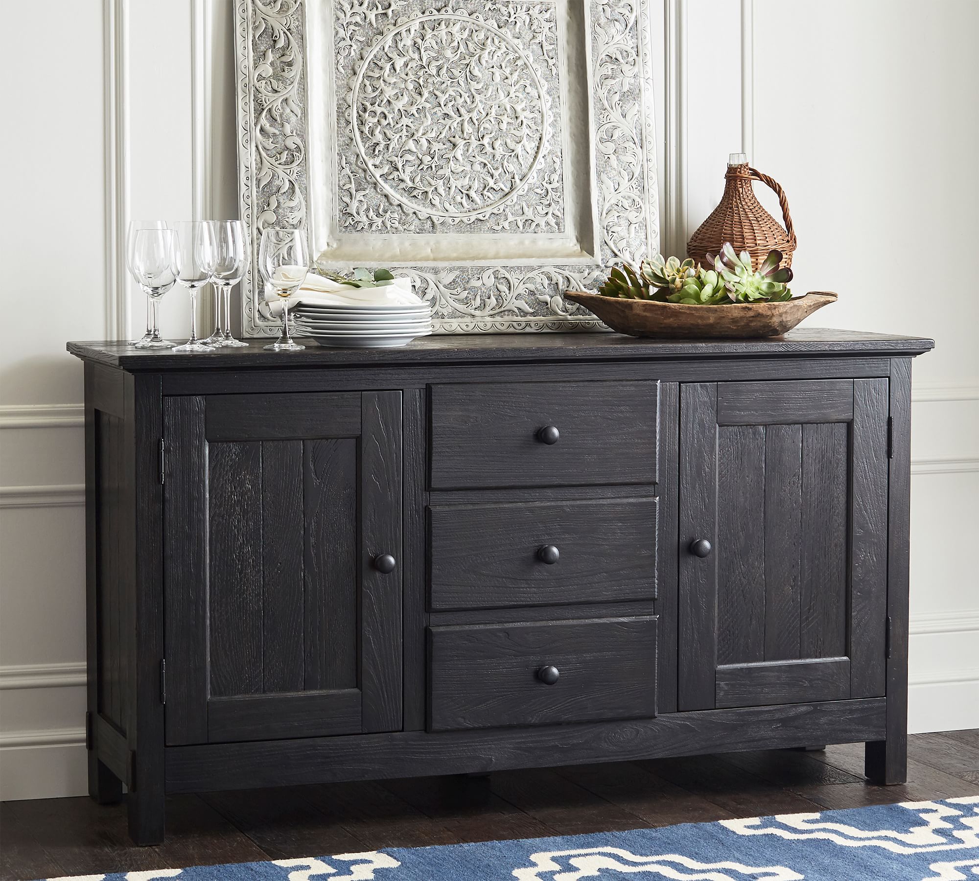 buffet cabinet wood modern luxury indoor furniture 66