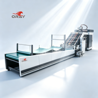 Machine à coller les cartons ondulés semi-automatique Oray 380V pour emballage bois, boulangerie, gâteaux de lune, gâteaux, papier couché 200-500g