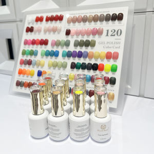 Fournisseur de Nail Art, Kit Professionnel de Vernis Gel 15 ml pour <span class=keywords><strong>Salon</strong></span>, Sans TPO et Sans HEMA, Non Toxique, 120 Couleurs, Lampe <span class=keywords><strong>UV</strong></span> LED, avec Marque Blanche - Product Image 1