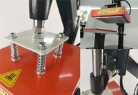 Máquina de Prensa Térmica Manual Industrial 15x15cm (6x6") com Placa Grossa para Sublimação - Ferramenta de Atacado