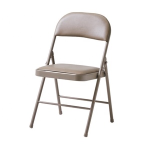 Toptan yüksek kalite ucuz katlanır masa ve sandalyeler Metal katlanır sandalyeler kullanılan siyah dış mekan mobilyası Modern bahçe sandalye - Product Image 2