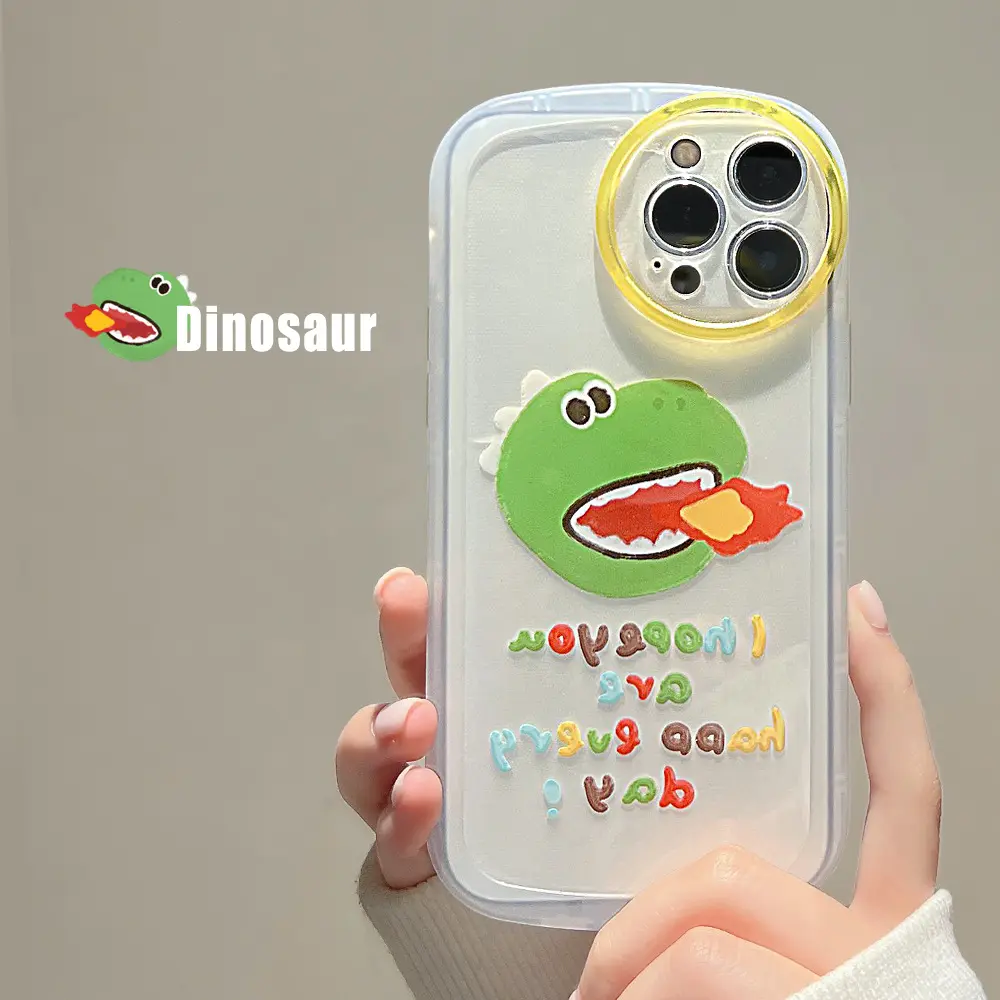 Nuovo prodotto cute cartoon fire breathing dragon phone case per iphone 13 12 11 pro max X XS MAX 8 7 plus