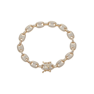 Pig Nose <b>Anklet</b> Women's <b>Anklet</b> 9mm9inch 10inch Single Row Male and Female Zircon - Product Image 3