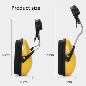 PU & ABS素材の31db取り外し可能な付属ヘルメット & ヘルメットプロの安全耳保護イヤーマフ - Product Image 5