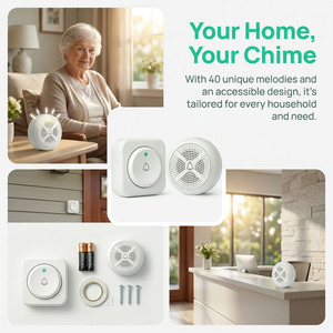 Sistema de Llamadas Inalámbrico Multizona, Alarma con Timbre y Buzzer para Cafeterías, Hoteles, Clubes, Personas Mayores, Pacientes, Llamadas de Emergencia - Product Image 3