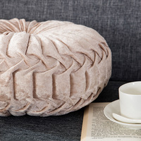 Fabricant Amity Vente en gros Oreiller de roue en velours citrouille simple et solide de luxe Style nordique pour la maison Canapé Hôtel Décoration