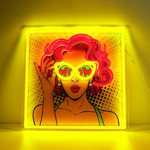 ไฟนีออน LED รูปผู้หญิงสุดเท่ ใช้พลังงานจาก USB ปรับความสว่างได้ ปรับแต่งได้ กันน้ำระดับ IPX3 ตกแต่งผนังบ้าน อาคาร บาร์ งานแต่งงาน ห้างสรรพสินค้า - Product Image 1