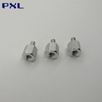 Entretoise hexagonale réglable en alliage d'aluminium avec filetage UNC 4-40 mâle-femelle pour PCB, longueur 15 mm, certifiée ISO 9001