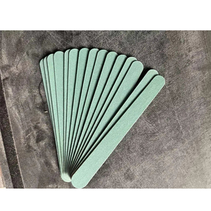 2022 Good Quality Factory Directly Green Color Custom Logo Printed Double Sided Soft Emery EVA Material Professional Nail File