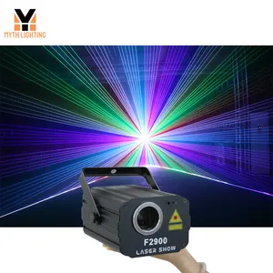 Chùm Phân kỳ laserlights 2300mW rgba DMX512 DJ Câu Lạc Bộ bên sân khấu đám cưới ánh sáng LCD đèn laser