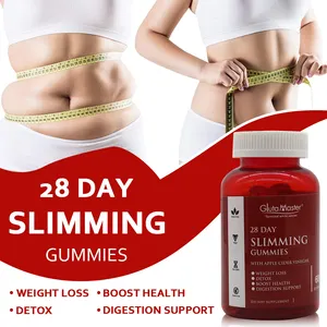 Gluta Mater 28 ngày giảm béo Gummies với giấm táo hữu cơ giải độc và giảm cân phụ nữ Vitamin tổng hợp Gummies