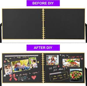 DIY Kraft 11,5x8,5 pulgadas pajarita abatible álbum de recortes álbum de fotos con accesorios foto cubierta <span class=keywords><strong>Scrapbooking</strong></span> <span class=keywords><strong>Kit</strong></span> - Product Image 5