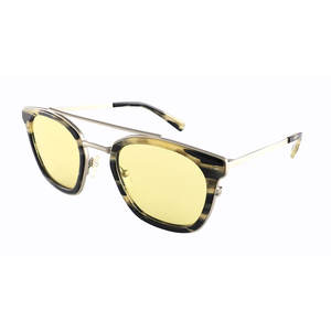 Gafas de Sol de Moda con Logotipo Personalizado, Lentes Amarillas de Nylon Polarizadas UV400, Montura Completa, Parte Superior Plana, Doble Puente - Product Image 3