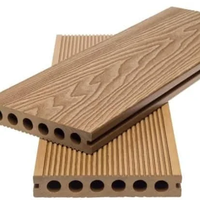 YL METAL Material Lantai Komposit Kayu Plastik Tahan Air untuk Luar Ruangan, Papan Dek WPC