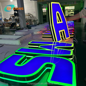 Spsign กระจกอินฟินิตี้พันชั้นป้ายไฟ LED นีออน RGB ตัวอักษรโลหะตัวอักษรสำหรับป้ายติดผนังร้านค้าออกแบบได้ตามที่ต้องการ - Product Image 3