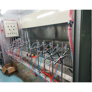 <span class=keywords><strong>Four</strong></span> à tunnel de peinture par pulvérisation à rotation de <span class=keywords><strong>broche</strong></span> entièrement automatique pour contenants en verre, ligne de revêtement automatique pour bouteilles en verre - Product Image 4