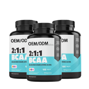 Compresse di <span class=keywords><strong>BCAA</strong></span> (Aminoacidi a Catena Ramificata) ad Alta Purezza OEM ODM, Rapporto <span class=keywords><strong>2</strong></span>:<span class=keywords><strong>1</strong></span>:<span class=keywords><strong>1</strong></span> per Nutrizione Sportiva - Product Image 1