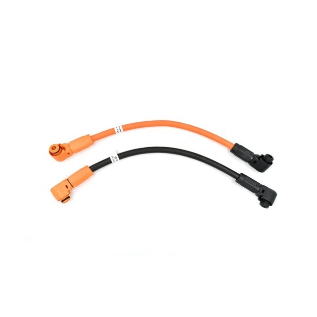 Slocable High Voltage 1500V Battery Storage Connector Electrical 120A HV Cable Plug Socket with EV Cable 25mm2