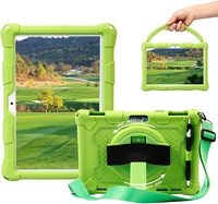 Étui en silicone pour tablette 10,1 pouces avec support rotatif à 360°, bandoulière réglable, poignée amovible et stylet – Moule exclusif