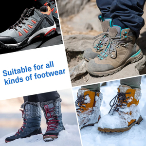 Crampons de neige en acier inoxydable pour chaussures de randonnée et d'alpinisme, chaînes antidérapantes pour la neige et la randonnée - Product Image 3