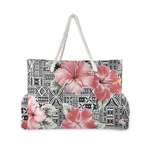 กระเป๋าถือสะพายไหล่ลายดอกลีลาวดีฮาวายสำหรับผู้หญิง - Product Image 1