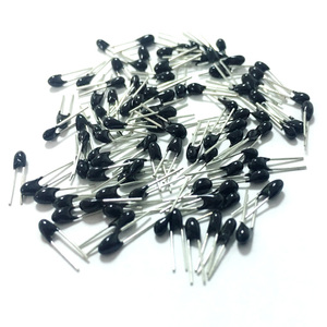 Suhu 25 ° C, resistansi terukur 10KΩ, termistor <span class=keywords><strong>NTC</strong></span> plug-in kepala kecil berwarna hitam - Product Image 4