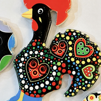 Aimant de réfrigérateur en céramique en forme de coq populaire du Portugal, impression 3D personnalisée, souvenir touristique, cadeau publicitaire promotionnel