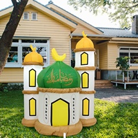2025 Neues Design Eid Mubarak Hof Aufblasbare Muslimische Festival Ramadan Dekoration Aufblasbares Kamel-Laternen-Ballon