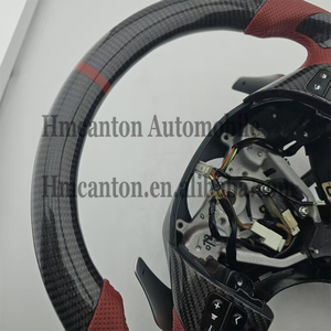 Volante Deportivo de Fibra de Carbono y Cuero Perforado al por Mayor, Compatible con Lexus IS250 IS300 - Product Image 4