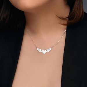 Moda 18K chapado en oro Big Sis <span class=keywords><strong>Lil</strong></span> Sis collar delicado impermeable y alto pulido joyería Regalo De hermana a hermana - Product Image 3