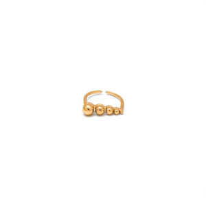Fashion <b>Rings</b> 316L Stainless Steel PVD Gold Plating Sustainable Resistant Minimalist Design For Women Men Unisex Jewelry - Product Image 2