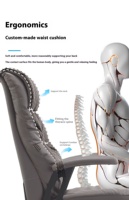 Chaise de patron haut de gamme meubles de maison confortables et modernes caractéristiques de sieste de bureau inclinable pour une longue séance à la maison en cuir