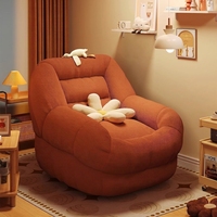 Fauteuil enfant moderne en forme d'ours Sherpa, mini tabouret paresseux de dessin animé, siège individuel en métal souple pour tout-petit