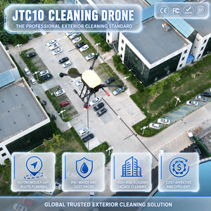 Drone de nettoyage Joyance JTC10, pulvérisation d'eau haute pression, nettoyeur de façade de bâtiment industriel, vol autonome, IP67 - Product Image 1