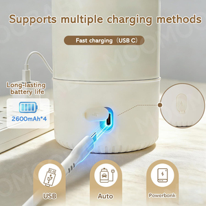Calentador de Leche Portátil Recargable por USB, Personalizable, para Bebés, Uso en Viajes en Auto, Calentamiento Rápido, Inalámbrico - Product Image 3