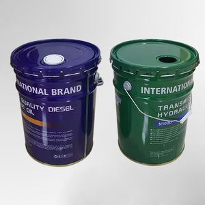 Boîte métallique de 20 litres de 5 gallons <span class=keywords><strong>avec</strong></span> <span class=keywords><strong>bec</strong></span> <span class=keywords><strong>verseur</strong></span>, seau conique en fer-blanc <span class=keywords><strong>avec</strong></span> couvercle pour peinture à l'huile et à la graisse, vente en gros - Product Image 4