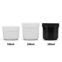 Pots en plastique HDPE 100ml et 200ml résistants aux enfants Récipient de vitamines et d'huile de poisson de qualité alimentaire avec utilisation de pilules et de liquides