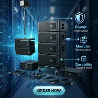 Système de sonorisation professionnel Line Array pour scène, enceintes PA pour concerts, spectacles et événements.