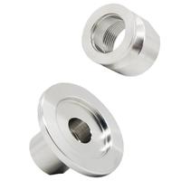 Konektor Cepat Pasang Pipa KF Clamp Quick-Fit Chuck dengan Ulir Dalam BSPT Sisi Berlawanan dan Gigi Dalam, Bahan Stainless Steel 304