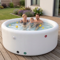 Piscine gonflable pliable Drop Stitch pour l'extérieur, piscine familiale pour jeux aquatiques, en PVC durable avec kits de réparation