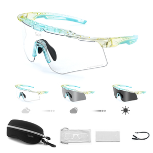 Lunettes de Soleil et de Sport Cyclisme Photochromiques avec Protection UV pour Hommes et Femmes VTT - Design Tendance à Lentilles Miroir - Product Image 4