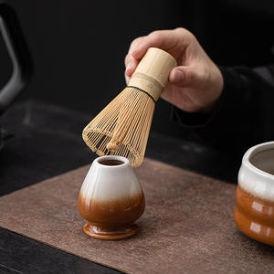 Juego de Té Matcha Ceremonial Estilo Japonés, 4 Piezas, con Batidor de Cerámica, Tazón, Soporte y Cuchara - Product Image 2